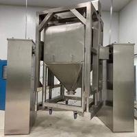 Mezcladora Sanitaria de Acero Inoxidable para Contenedores IBC, para Procesamiento de Alimentos y Mezcla de Polvo Seco