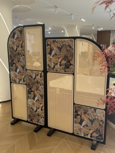 Modern Luxury Solid Ash Wood Rattan Divider Nordic Retro Partition <b>Screen</b> for Hotel Living Room <b>Bedroom</b> Block - Product Image 3