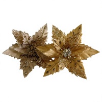Décorations de Noël 2026, fleurs artificielles de poinsettia, décorations pour arbre de Noël, fleurs pour la décoration de la maison en différentes couleurs