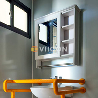 Toilettes Modulaires Conteneurisées Accessibles, Mobiles et Portables pour Personnes à Mobilité Réduite, Cabine Préfabriquée Publique pour Parcs et Campings