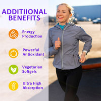 Personalización de fábrica Ubiquinol CoQ10 Softgels Función cardíaca Energía celular Tecnología liposomal Suministro natural