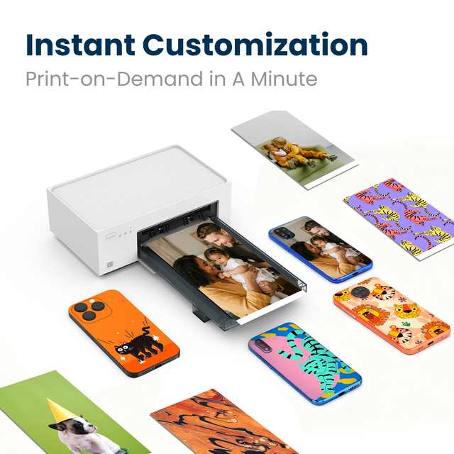 High Speed Color Professional Photo Printer Portable Handheld Inkjet Printer Machine for Heat Transfer Paper