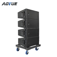 Altavoz de sistema de sonido line array de 2 vías de 10 pulgadas dual con alimentación activa para exteriores de