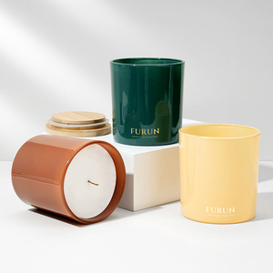 Pot à bougie en verre personnalisé Conteneurs à bougie de luxe vides avec emballage en gros - Product Image 2