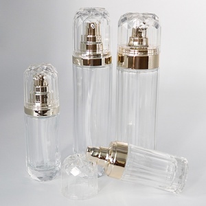 New Product 30ml 50ml 100ml Custom Clear Spray Empty Glass Lotion <b>Bottle</b> Cosmetic Glass Serum Lotion Pump <b>Bottle</b> with Pump - Product Image 5