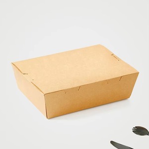 Boîte d'emballage en papier kraft imprimé, imperméable, résistant à la graisse, biodégradable, de qualité alimentaire, pour salades, fruits, légumes, à emporter - Product Image 2