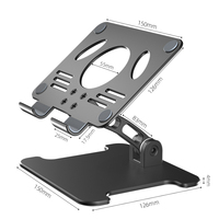 Nouveau support Stable, Flexible et réglable en métal et Aluminium pour téléphone portable, tablette et pc pour Table et bureau