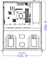 Harga Pabrik Kustom Casing Server Dudukan Rak 2U 1.2Mm SGCC 2U Casis Server 2U