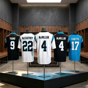 Maillot de football américain de haute qualité 100% coton avec broderie 3D 33 # DeJean 11 # Marron Personnalisé Coupe-Vent Écologique - Product Image 5