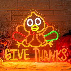 Thanksgiving Turkey Letreros Neon LED dimmable USB powered ambient <b>light</b> store <b>window</b> decoration <b>light</b> street indicator <b>light</b> 5v - Product Image 6