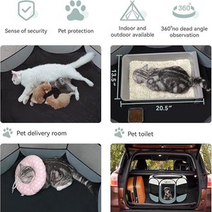 Recinto Portatile Pieghevole di Alta Qualità 2025 per Cani in Rete per Interni ed Esterni Box per Cuccioli con Chiusura a Cerniera per Animali di Piccola Taglia - Product Image 2