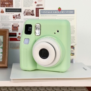 Étui de protection en silicone de couleur unie pour Instax MiniSE, étui souple résistant à l'usure, sac rigide, étui adapté pour <span class=keywords><strong>appareil</strong></span> <span class=keywords><strong>photo</strong></span> <span class=keywords><strong>instantané</strong></span> - Product Image 5