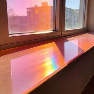 Película para Ventanas Astrum Rainbow: Vinilo para Vidrio que Cambia de Color Mágicamente |   Película Decorativa Iridiscente para Espejos para Centros Comerciales y Hogares - Product Image 2