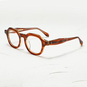 Women Round Full Rim <b>Eyeglasses</b> Solid Color Anti-Uv CR-39 Lens Classic Style Vision Correction <b>Frames</b> - Product Image 2