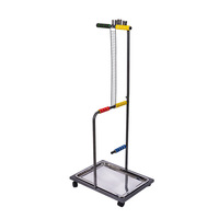 Support de jeu pour cage à oiseaux avec bols en acier inoxydable et plateau lavable, perchoir sur pied pour perroquets, cacatuaux, ara, grises africaines