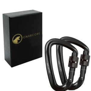 Mousqueton double verrouillage en alliage d'aluminium Gnarcore 5KN pour l'escalade, emballage en boîte - Product Image 4