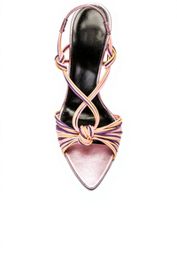 Strappy <strong>Pink</strong> Fashion Summer <strong>Heels</strong> Open Pointed Toe Party Dressy Heeled Sandals for <strong>Women</strong> - Product Image 6