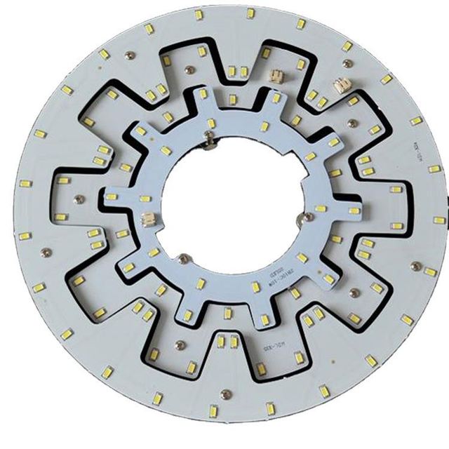 Customized Single side Round Aluminum PCB 12v LED Light Circuit Board