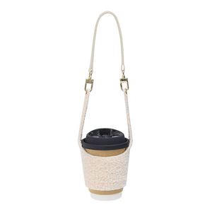 Sac fourre-tout personnalisé en polaire Teddy pour bouteille d'eau, tasse à café ou boisson – Vente directe usine – Idéal comme cadeau promotionnel - Product Image 4