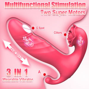 Vibrateur télécommandé Rose Panties, stimulateur du point G et du clitoris, jouets sexuels pour femmes et couples, plaisir vibrant et pulsé - Product Image 4