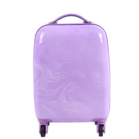 Valise à roulettes pour enfants de 16 pouces en ABS PC, valise rigide pour enfants, motifs colorés de graffitis, dinosaures, fusées, valise de voyage