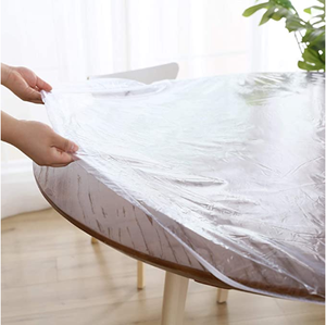 Fitted PVC Handmade Geometric Pattern Mediterranean Style <strong>Tablecloth</strong> Elastic Edge Waterproof Oilproof <strong>Wipeable</strong> for 45"-56" - Product Image 5