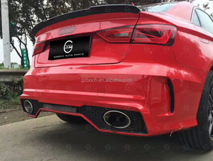 Kit carrozzeria per <span class=keywords><strong>2013</strong></span> + <span class=keywords><strong>Audi</strong></span> <span class=keywords><strong>A3</strong></span> S3 aggiornamento 2019 RS3 fari paraurti auto luci posteriori gonna laterale spoiler auto - Product Image 5