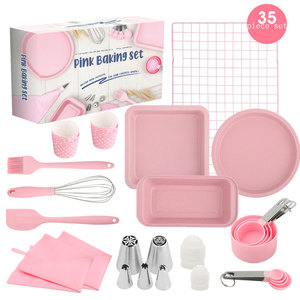 Bộ Dụng Cụ Làm Bánh 35 Món Dụng Cụ Làm Bánh Và Bánh Mì Gia Dụng Dụng Cụ Làm Bánh Cho Người Mới Làm Quen Bộ Nướng Bánh Nhiệt Độ Cao - Product Image 1