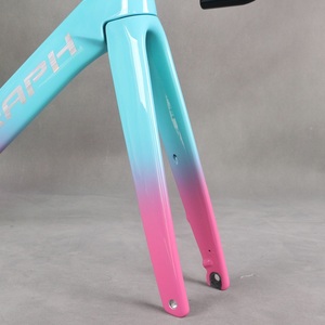 เฟรมจักรยานเสือหมอบคาร์บอนไฟเบอร์ T1000 สีพิเศษ รุ่น TT-X38 สายเบรกภายใน เกลียว T47 ยาง 700X32C - Product Image 3