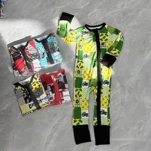 Hızlı Kargo RTS Bambu Pijama Gizem Kutusu Çocuklar İçin Tek Parça Katlanabilir Tulum Uzun Kollu Sevimli Baskılı Yenidoğan Uyku Tulumu - Product Image 5