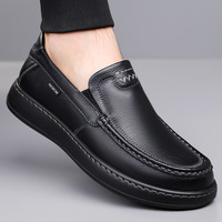 Chaussures de conduite décontractées pour hommes en cuir véritable respirant à semelle souple, style mocassin, pour le dropshipping