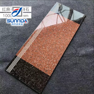 Trong nhà cầu thang bước gạch sàn đá Cẩm Thạch Kết cấu bằng gỗ mạ vàng thiết kế Matte bóng bề mặt đường rãnh Phật sơn chất lượng - Product Image 6