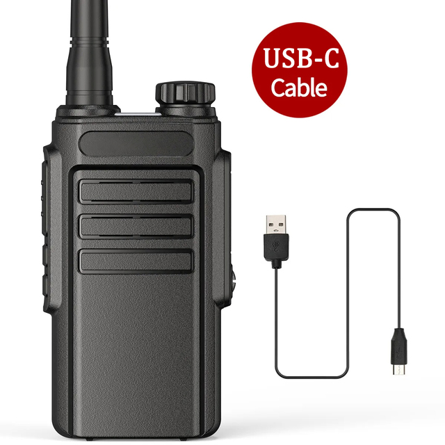 USB-C Wp31 Baufeng Vhf Uhf Two-Way Radio Two Way Radio Walkie Talkie Long Range Waterproof 2 Way Radio Long Range