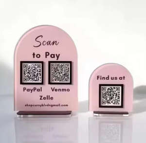 Panneau de table rose Instagram Facebook personnalisé, miroir en acrylique doré, panneau d'entreprise <span class=keywords><strong>Twitter</strong></span> YouTube, panneau en acrylique personnalisé - Product Image 2