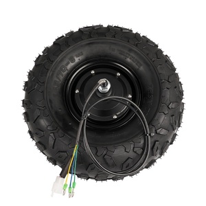 Kit de Motor Eléctrico para Carretilla de Exterior, 14.5 Pulgadas, 350W 500W, 24V-48V, Kit de Conversión de Motor para Carretilla de Jardín, Neumático Ancho - Product Image 4