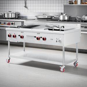 Cuisinière à gaz commerciale personnalisée Cuisinière autoportante en acier inoxydable Cuisinière à gaz d'hôtel - Product Image 1