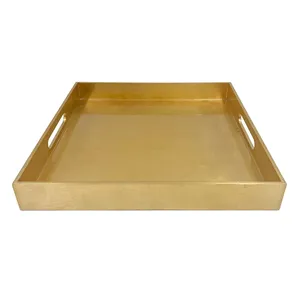 Plateau laqué à motifs végétaux pour le vin Plateau de service de boissons luxueux pour hôtels et restaurants Fabriqué à la main au Vietnam - Product Image 5