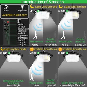 ไฟโซลาร์ LED แบบแขวน 244 ดวง 5 โหมดปรับได้ ใช้ได้ทั้งภายนอกและภายในอาคาร  แบตเตอรี่ 4400mAh เหมาะสำหรับตกแต่งสวนและศาลา - Product Image 5