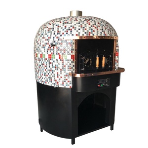 Combination Gas wood fire pizza Oven used in bakery or restaurants or hotels