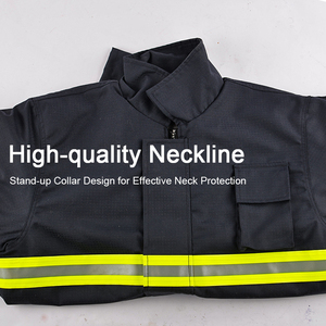 Combinaison <span class=keywords><strong>de</strong></span> protection ignifuge Nomex pour pompiers, lutte contre les incendies en zone forestière et sauvetage d'urgence, style demi-corps et corps entier - Product Image 4