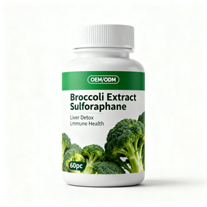 ODM/OEM <span class=keywords><strong>Broccoli</strong></span> <span class=keywords><strong>Extract</strong></span> Capsules Sulforafane Antioxidant Leverontgifting Immuunondersteuning Volwassenen - Product Image 1