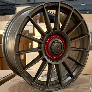 Rines de Aleación de Aluminio para <span class=keywords><strong>Auto</strong></span> Boyida F94XF224 16x7 17x7.5 18x8 19x8.5 19x9.5 5x112 5x120 en Dorado, Negro y Plateado con Acabado Mecanizado - Product Image 1