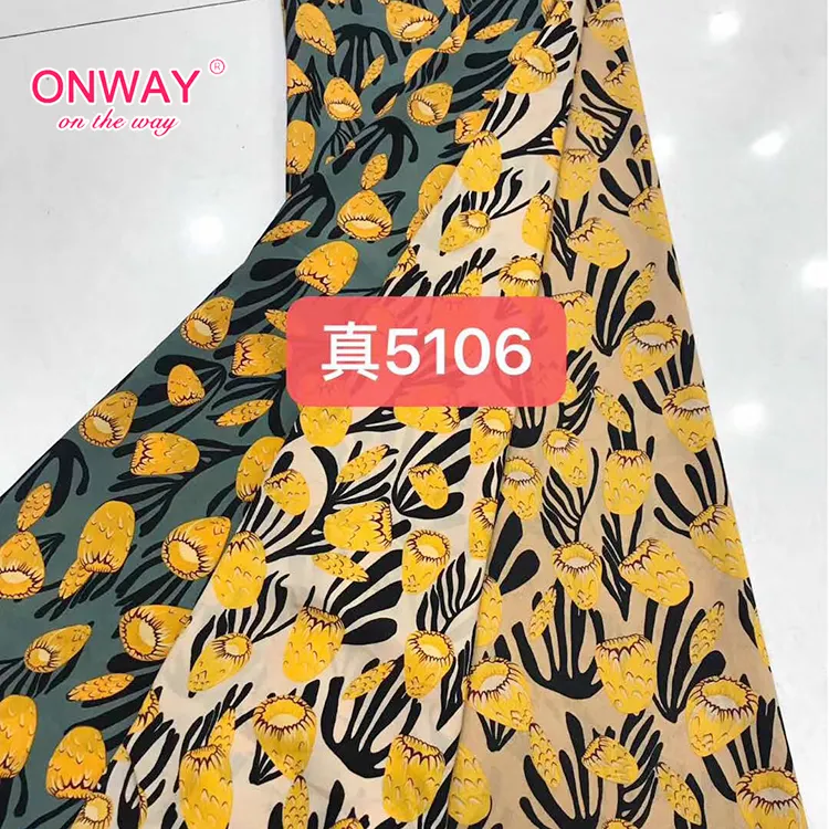 Animal Printed Floral Chiffon Fabric for Dress Fancy Plain Soft Woven Silk 100% Polyester OEKO-TEX STANDARD 100 75D 200612new **