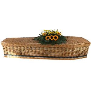 Ataúd y ataúdes de Sauce de estilo americano, venta al por mayor, muebles funerarios de material de mimbre de estilo europeo a granel - Product Image 5