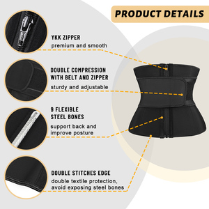 NANBIN personalizzabile in lattice traspirante cintura modellante avvolgente pancia avvolgente cinture dimagranti all'ingrosso girovita Vendor lattice - Product Image 2