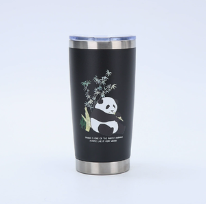 Gobelet isotherme à double paroi en acier inoxydable 304 de 20 oz avec imprimé panda, anti-fuite, sans BPA, isolation de 12 à 24 heures, tasse de voyage/voiture - Product Image 4