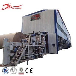 स्वचालित कार्टन क्राफ्ट पेपर बनाने मशीन नालीदार परीक्षण लाइनर बनाने की मशीन 4400 मिमी अपशिष्ट कागज रीसाइक्लिंग उत्पादन लाइन - Product Image 1