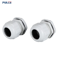 PULTE Presse-étoupe en nylon étanche IP68 M32 M36 M40 Résistant aux produits chimiques Connecteur basse tension PA Joint NBR Câblage extérieur CE
