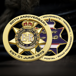 เหรียญที่ระลึกที่ว่างเปล่าฮอลโลว์ดีไซน์ของผู้ผลิตพร้อมการพิมพ์สกรีนผ้าไหมหมายเลขสั่งซื้อขั้นต่ำผู้ถือเหรียญทอง - Product Image 1