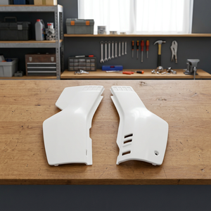 VINTAGE bianco XT600 (1984 1986) pannelli laterali e posteriori per parti moto YAMAHA schiuma PC luce aria Shippable UFO PLAST italia - Product Image 3